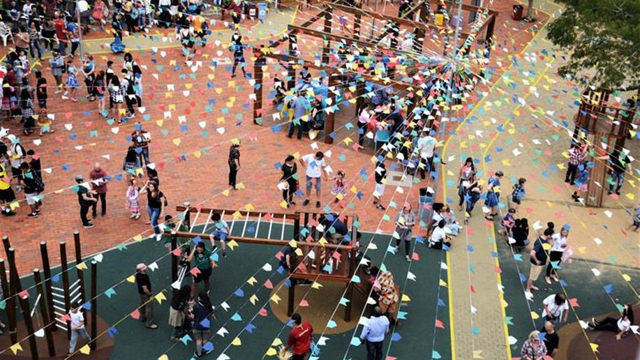 A tradicional Festa Junina do Colégio Marista Assunção reuniu a comunidade escolar para momentos de confraternização no último sábado, 15/6. 