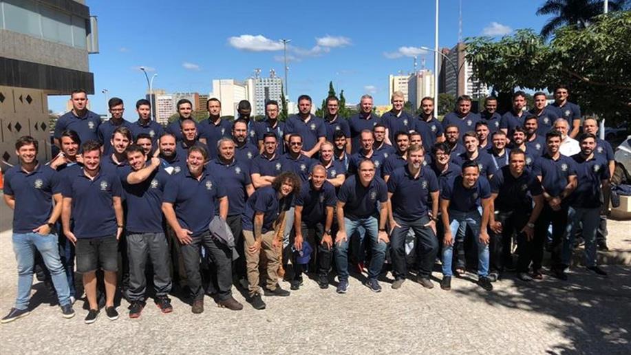 Professor participa de curso técnico promovido pela Confederação Brasileira de Futebol.