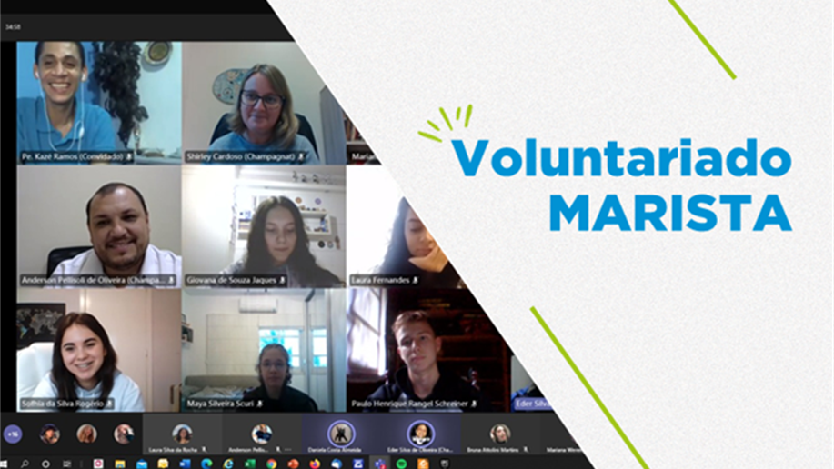Grupo Voluntariado do Marista Champagnat realiza primeiro retiro online de 2021