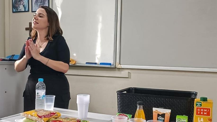 palestra sobre a alimentação saudável e como influência na qualidade de vida
