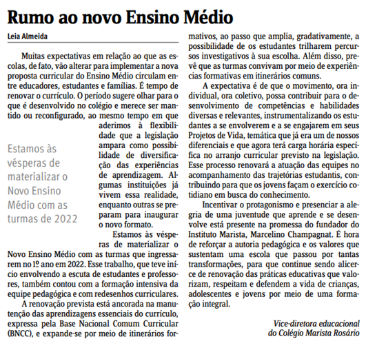 2021_10_04_Impresso_Jornal do Comércio_Novo Ensino Médio.PNG