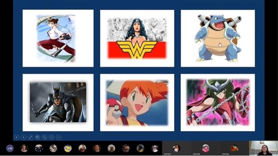 Aula integrada realizou testes usando personagens de animes e quadrinhos 